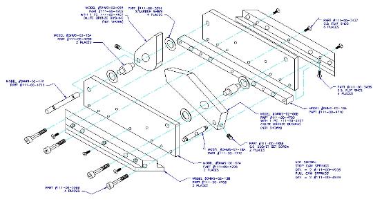 Exploded assembly drawing detailing all components for customer documentation
